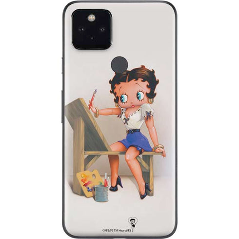 Betty Boop The Artist Google Pixel 4a 5G Skin