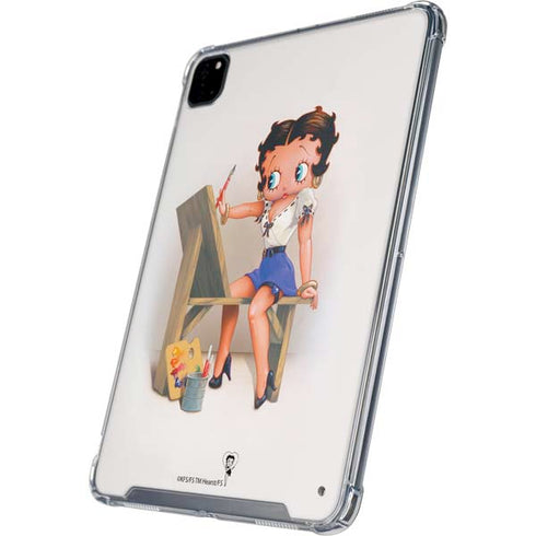Betty Boop The Artist iPad Pro 12.9in (2020) Clear Case