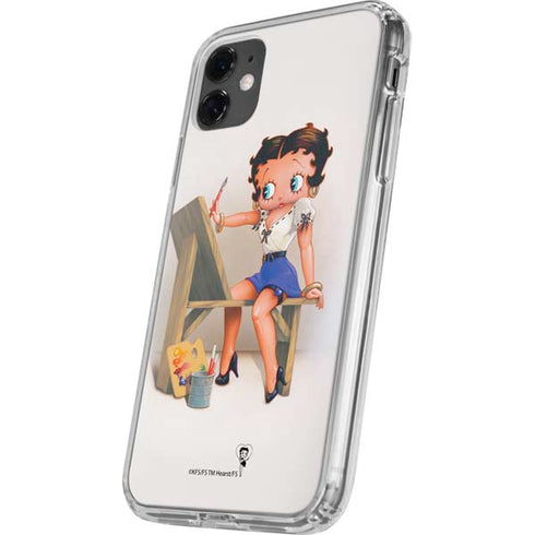 Betty Boop The Artist iPhone 11 Clear Case