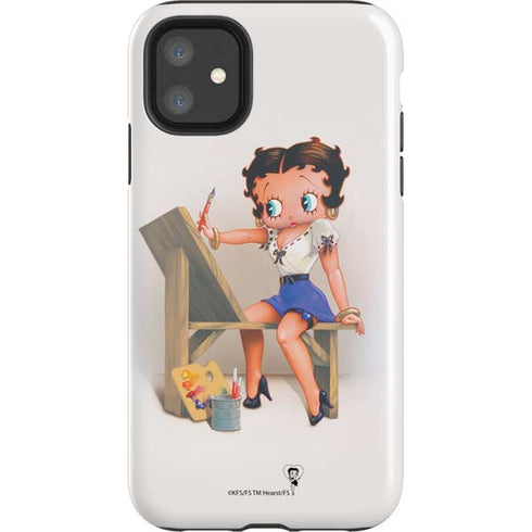 Betty Boop The Artist iPhone 11 Impact Case
