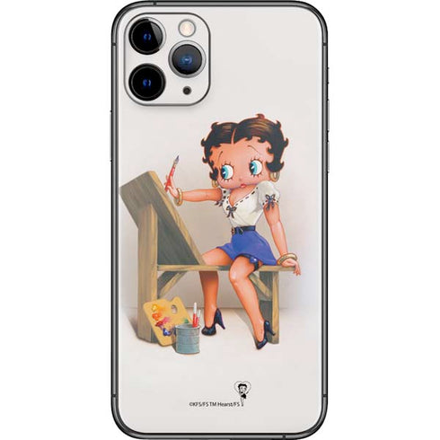 Betty Boop The Artist iPhone 11 Pro Skin