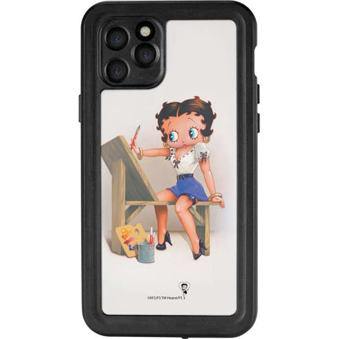 Betty Boop The Artist iPhone 11 Pro Waterproof Case