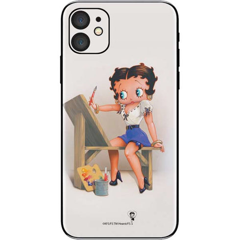 Betty Boop The Artist iPhone 11 Skin