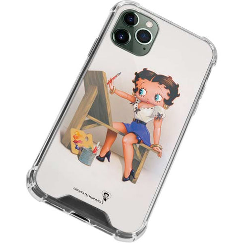 Betty Boop The Artist iPhone 12 Pro Clear Case