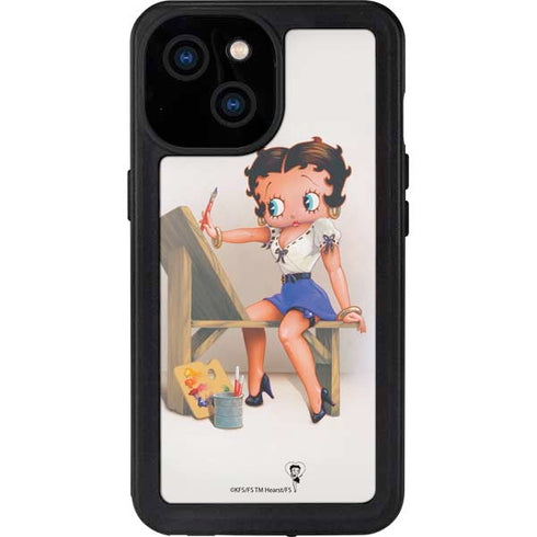 Betty Boop The Artist iPhone 13 Mini Waterproof Case