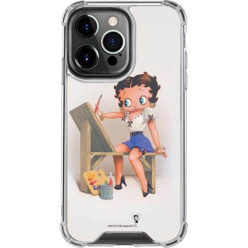 Betty Boop The Artist iPhone 13 Pro Clear Case