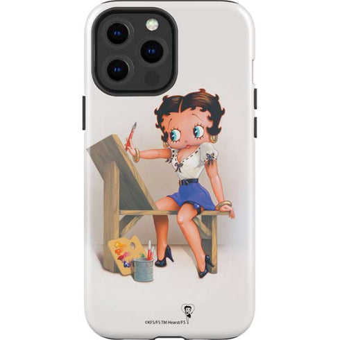 Betty Boop The Artist iPhone 13 Pro Max Impact Case