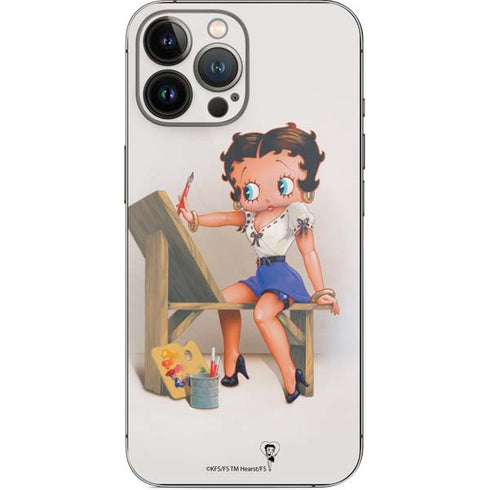 Betty Boop The Artist iPhone 13 Pro Max Skin