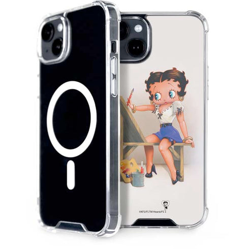 Betty Boop The Artist iPhone 15 Plus MagSafe Case