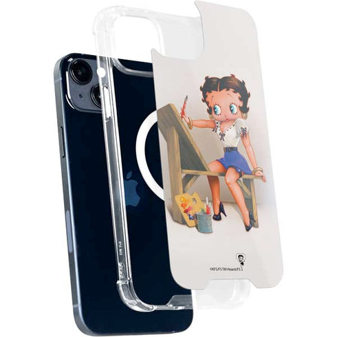 Betty Boop The Artist iPhone 15 Plus MagSafe Case