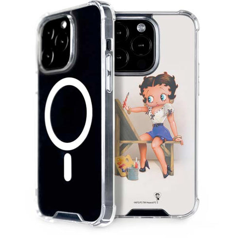 Betty Boop The Artist iPhone 15 Pro MagSafe Case