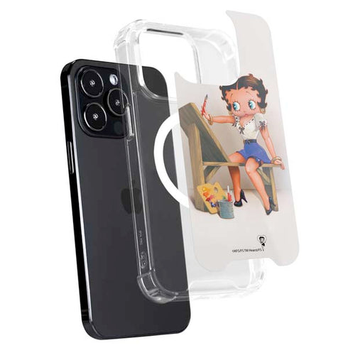 Betty Boop The Artist iPhone 15 Pro MagSafe Case