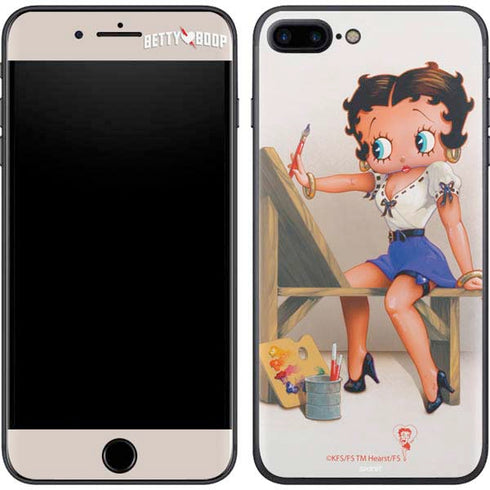 Betty Boop The Artist iPhone 8 Plus Skin