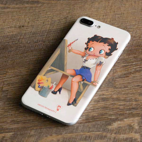Betty Boop The Artist iPhone 8 Plus Skin