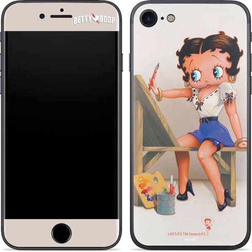 Betty Boop The Artist iPhone SE (2nd & 3rd Gen) Skin