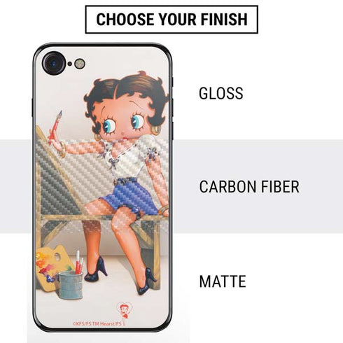 Betty Boop The Artist iPhone SE (2nd & 3rd Gen) Skin