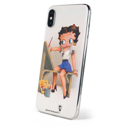 Betty Boop The Artist iPhone X Skin