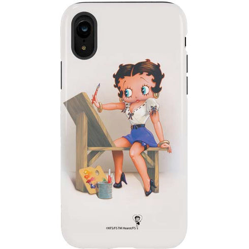 Betty Boop The Artist iPhone XR Pro Case