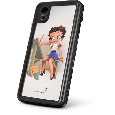 Betty Boop The Artist iPhone XR Waterproof Case