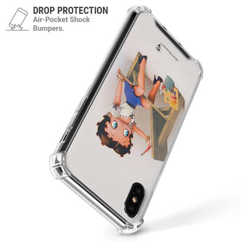 Betty Boop The Artist iPhone XS Max Clear Case