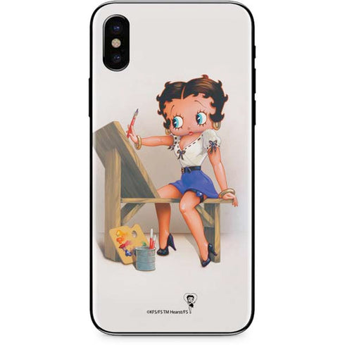 Betty Boop The Artist iPhone XS Max Skin