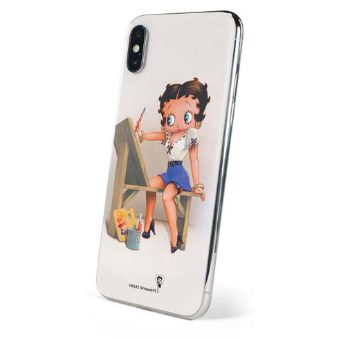 Betty Boop The Artist iPhone XS Skin