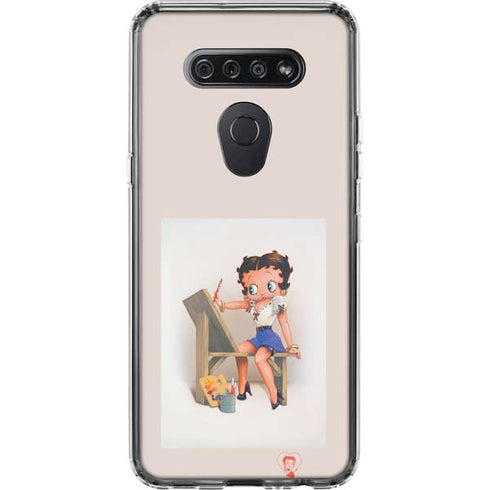 Betty Boop The Artist LG K51/Q51 Clear Case