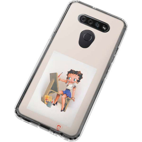 Betty Boop The Artist LG K51/Q51 Clear Case
