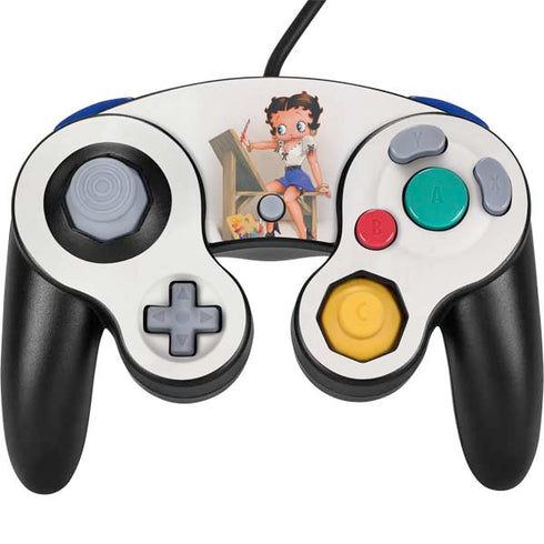 Betty Boop The Artist Nintendo GameCube Controller Skin