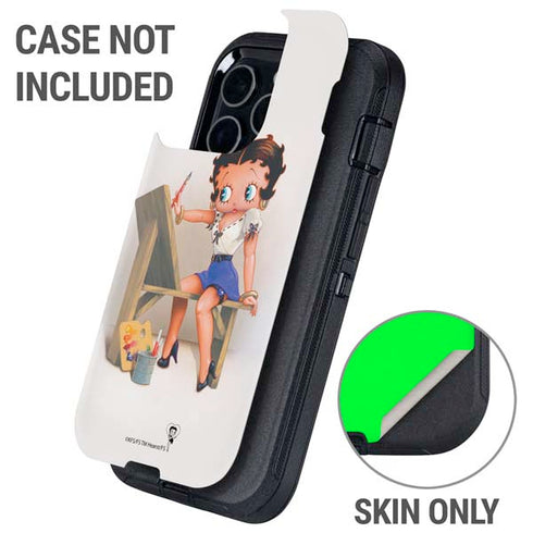 Betty Boop The Artist Otterbox Defender iPhone Skin
