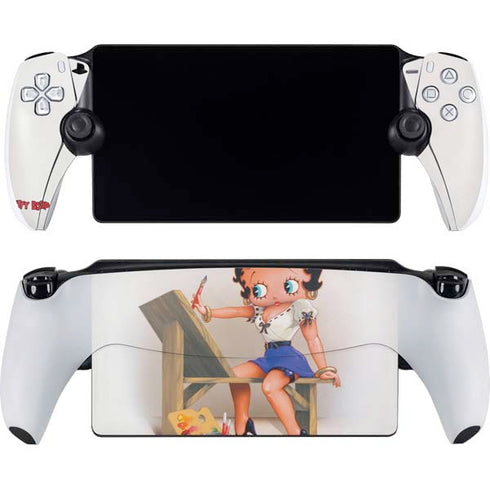 Betty Boop The Artist PlayStation Portal Remote Player Skin