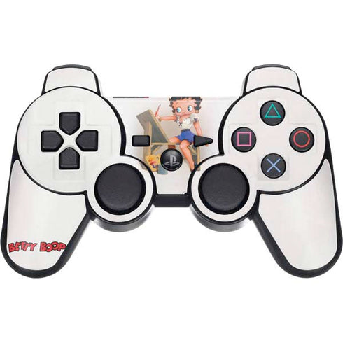 Betty Boop The Artist PS3 Dual Shock wireless controller Skin