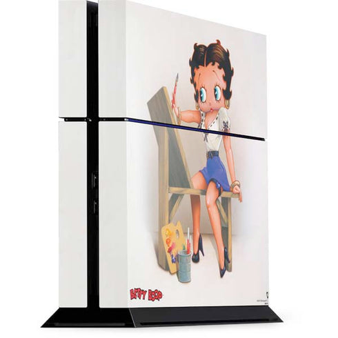 Betty Boop The Artist PS4 Console Skin