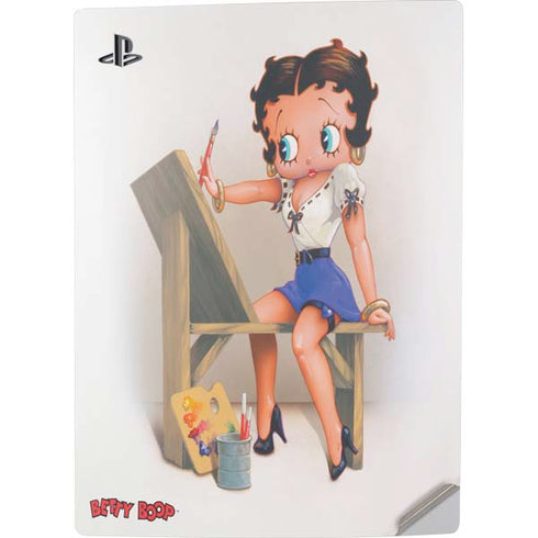 Betty Boop The Artist PS5 Digital Edition Console Skin