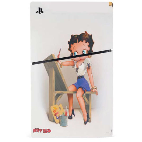 Betty Boop The Artist PS5 Slim Disk Console Skin