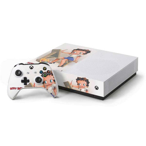 Betty Boop The Artist Xbox One S All-Digital Edition Bundle Skin