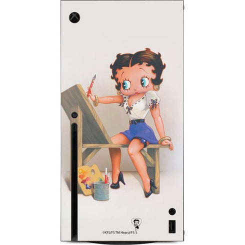 Betty Boop The Artist Xbox Series X Console Skin