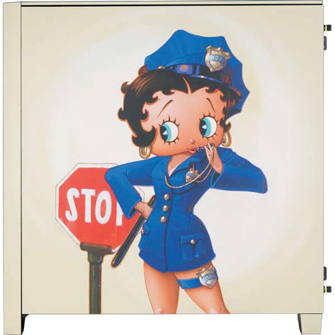 Betty Boop The Police Officer Corsair 4000D Tempered Glass Mid-Tower ATX Case Skin