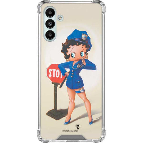 Betty Boop The Police Officer Galaxy A13 5G Clear Case