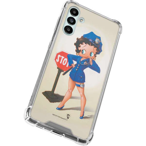 Betty Boop The Police Officer Galaxy A13 5G Clear Case