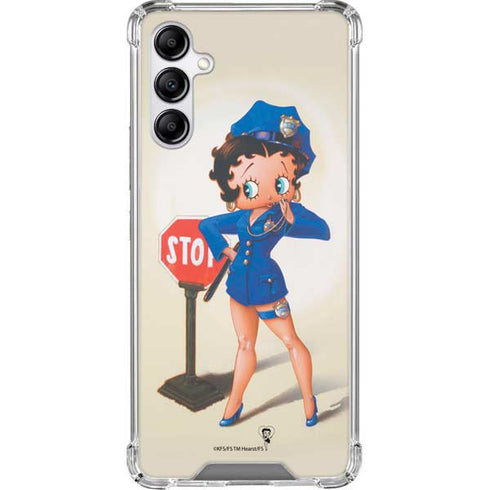 Betty Boop The Police Officer Galaxy A14 5G Clear Case