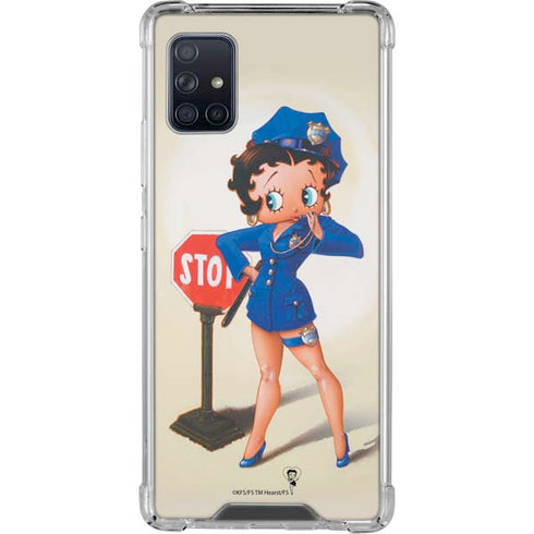 Betty Boop The Police Officer Galaxy A51 5G Clear Case
