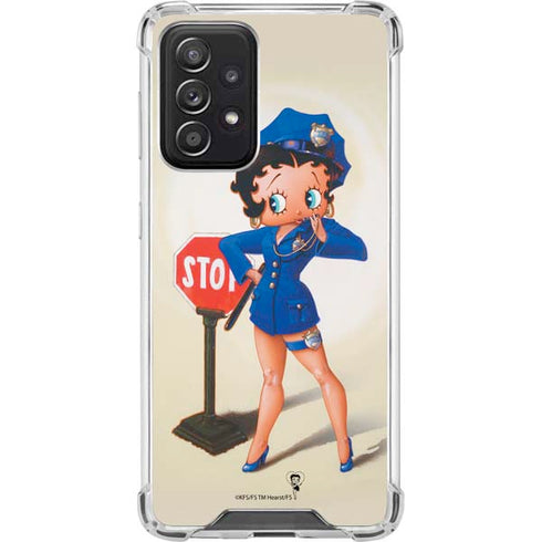 Betty Boop The Police Officer Galaxy A52 5G Clear Case