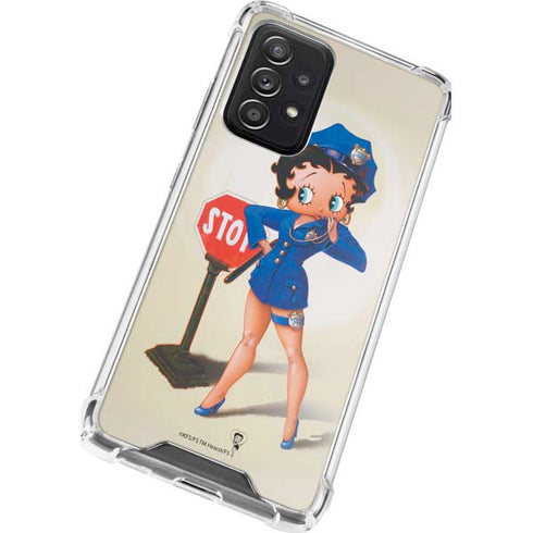 Betty Boop The Police Officer Galaxy A52 5G Clear Case