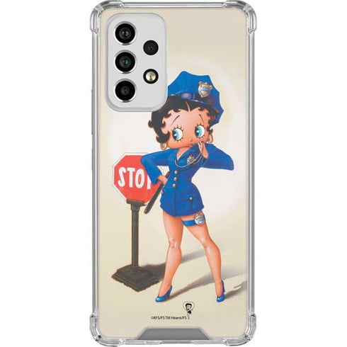 Betty Boop The Police Officer Galaxy A53 5G Clear Case