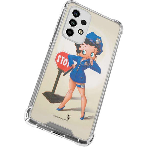 Betty Boop The Police Officer Galaxy A53 5G Clear Case