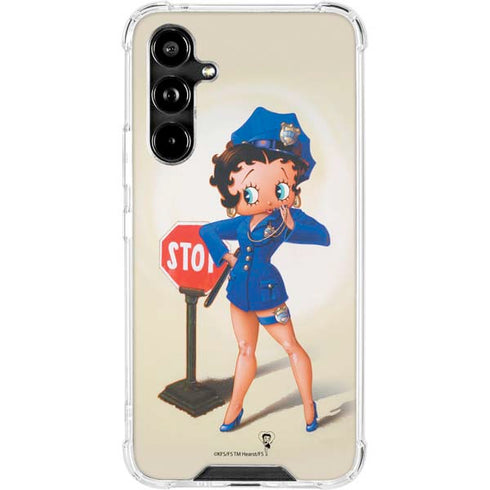 Betty Boop The Police Officer Galaxy A54 5G Clear Case
