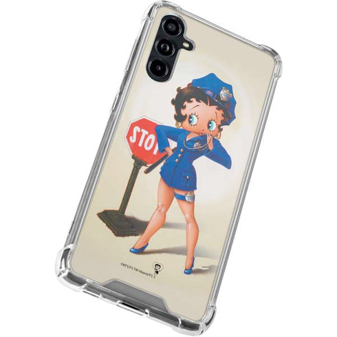 Betty Boop The Police Officer Galaxy A54 5G Clear Case