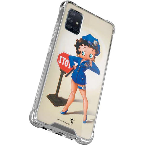 Betty Boop The Police Officer Galaxy A71 5G Clear Case