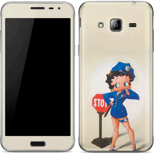 Betty Boop The Police Officer Galaxy J3 Skin